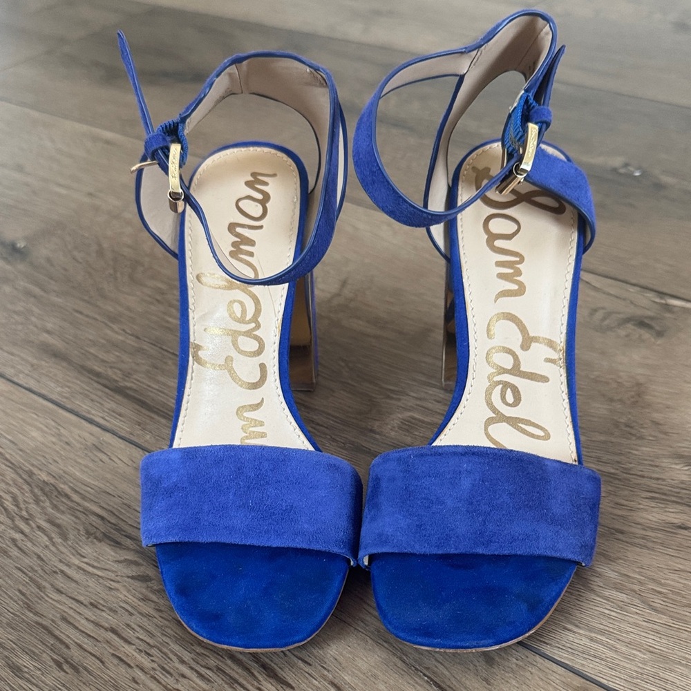 Sam Edelman Royal Blue Heeled Sandals
